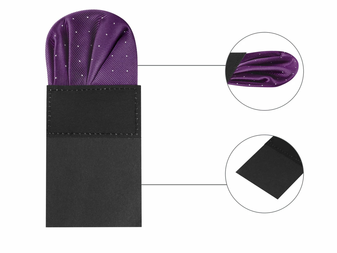 Allegra K Pre-Folded Polka Dots Round Stain Pocket Squares On Card For Men Suit Accessories 29 Allegra K Pre-Folded Polka Dots Round Stain Pocket Squares On Card For Men Suit Accessories