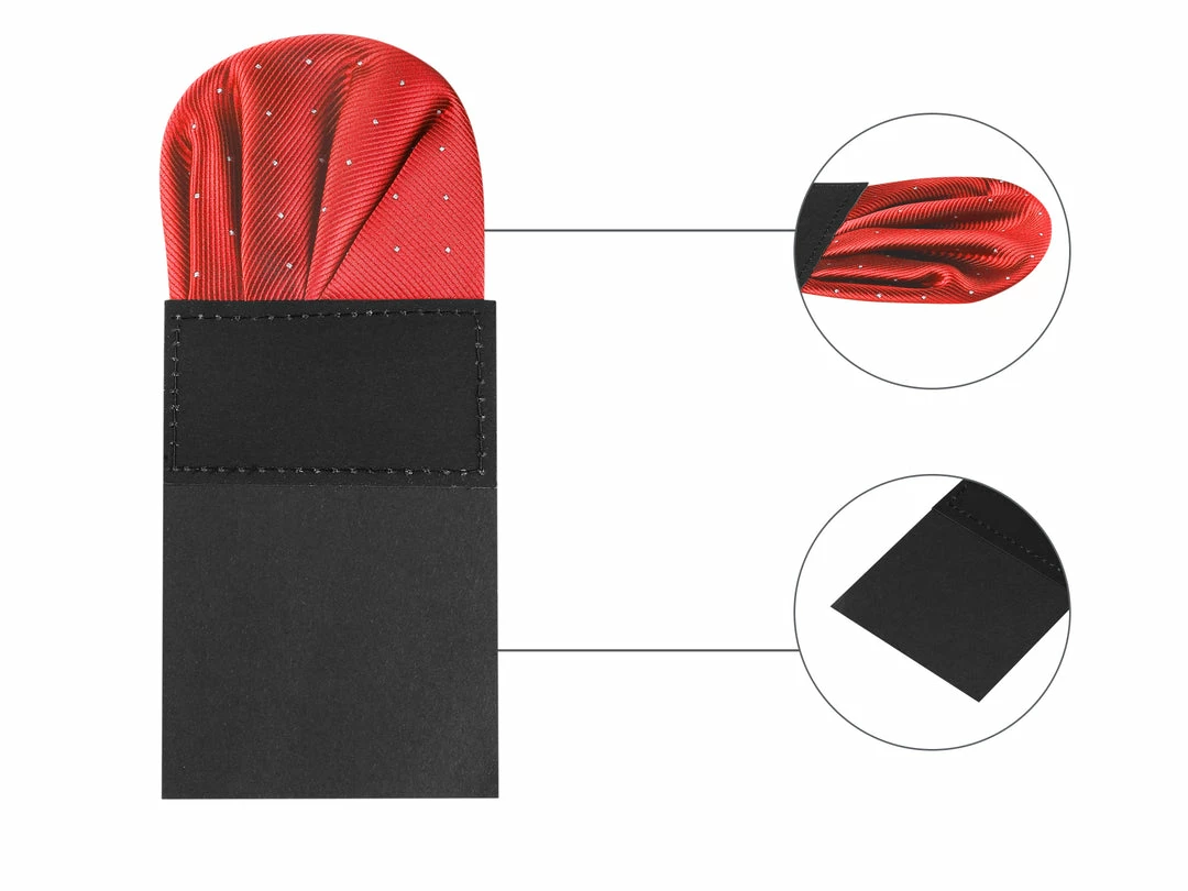 Allegra K Pre-Folded Polka Dots Round Stain Pocket Squares On Card For Men Suit Accessories 17 Allegra K Pre-Folded Polka Dots Round Stain Pocket Squares On Card For Men Suit Accessories