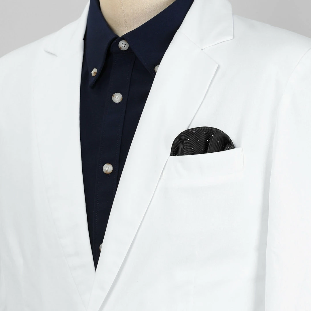 Allegra K Pre-Folded Polka Dots Round Stain Pocket Squares On Card For Men Suit Accessories 23 Allegra K Pre-Folded Polka Dots Round Stain Pocket Squares On Card For Men Suit Accessories