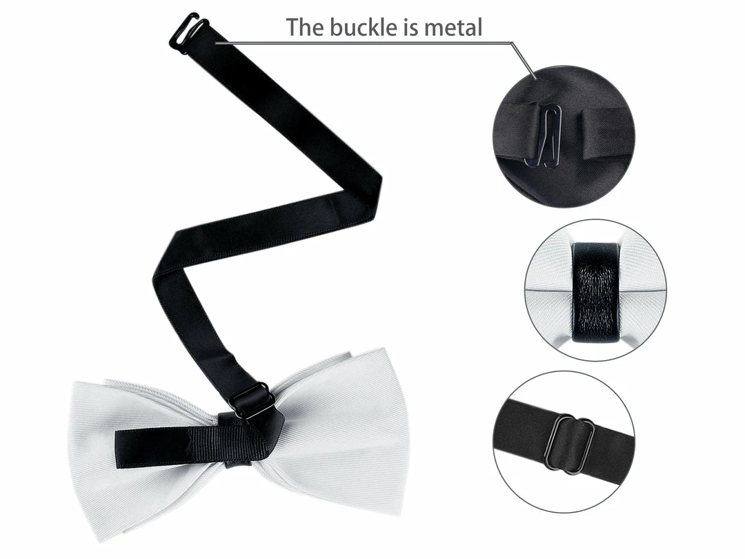 Allegra K Formal Solid Adjustable Straps Pre-Tied Bow Ties For Women Men Bowties Accessories 46 Allegra K Formal Solid Adjustable Straps Pre-Tied Bow Ties For Women Men Bowties Accessories
