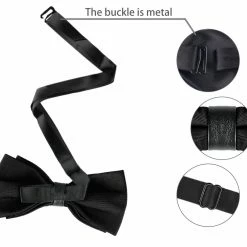 Allegra K Formal Solid Adjustable Straps Pre-Tied Bow Ties For Women Men Bowties Accessories 56 Allegra K Formal Solid Adjustable Straps Pre-Tied Bow Ties For Women Men Bowties Accessories