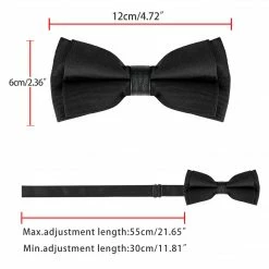 Allegra K Formal Solid Adjustable Straps Pre-Tied Bow Ties For Women Men Bowties Accessories 57 Allegra K Formal Solid Adjustable Straps Pre-Tied Bow Ties For Women Men Bowties Accessories