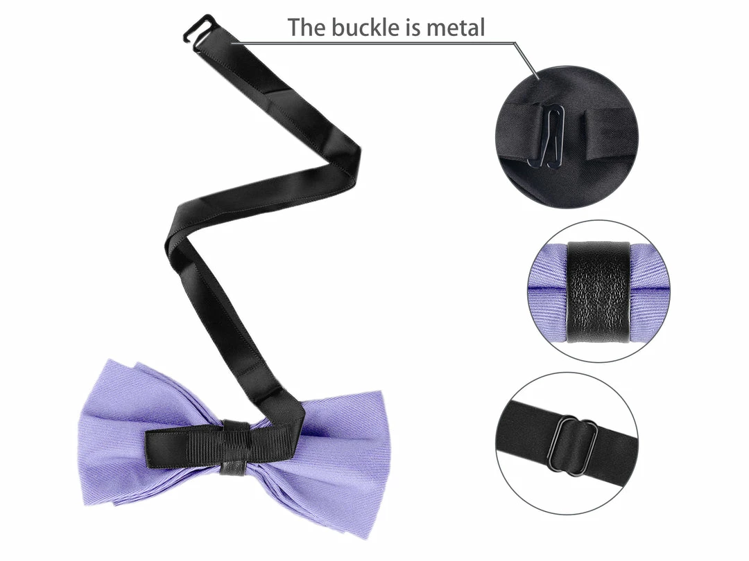Allegra K Formal Solid Adjustable Straps Pre-Tied Bow Ties For Women Men Bowties Accessories 16 Allegra K Formal Solid Adjustable Straps Pre-Tied Bow Ties For Women Men Bowties Accessories