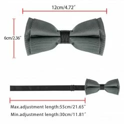 Allegra K Formal Solid Adjustable Straps Pre-Tied Bow Ties For Women Men Bowties Accessories 52 Allegra K Formal Solid Adjustable Straps Pre-Tied Bow Ties For Women Men Bowties Accessories