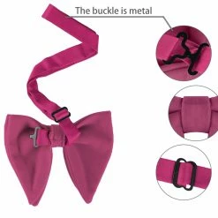 Allegra K Accessories Solid Pre-tied Bow Ties For Women Men Formal Party Prom Bowties Velvet