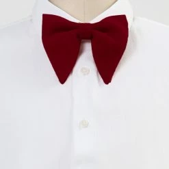 Allegra K Accessories Solid Pre-tied Bow Ties For Women Men Formal Party Prom Bowties Velvet