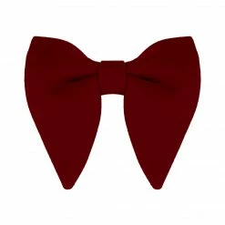 Allegra K Accessories Solid Pre-tied Bow Ties For Women Men Formal Party Prom Bowties Velvet