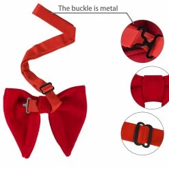 Allegra K Accessories Solid Pre-tied Bow Ties For Women Men Formal Party Prom Bowties Velvet