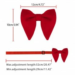 Allegra K Accessories Solid Pre-tied Bow Ties For Women Men Formal Party Prom Bowties Velvet