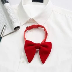 Allegra K Accessories Solid Pre-tied Bow Ties For Women Men Formal Party Prom Bowties Velvet