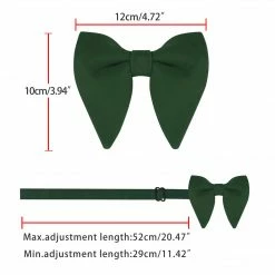 Allegra K Accessories Solid Pre-tied Bow Ties For Women Men Formal Party Prom Bowties Velvet
