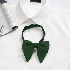 Allegra K Accessories Solid Pre-tied Bow Ties For Women Men Formal Party Prom Bowties Velvet