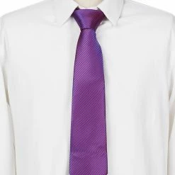 Allegra K Solid Color Self-tied Narrow Stripes Neck Tie Graduation Suit Formal Ties For Men