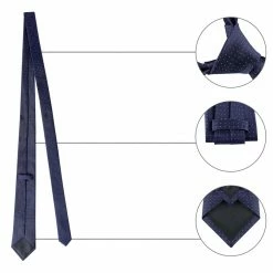 Allegra K Formal Ties Self Tie Business Dotted Necktie For Men