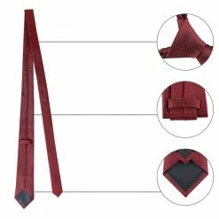 Allegra K Formal Ties Self Tie Business Dotted Necktie For Men