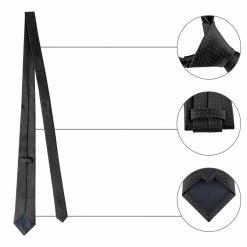 Allegra K Formal Ties Self Tie Business Dotted Necktie For Men