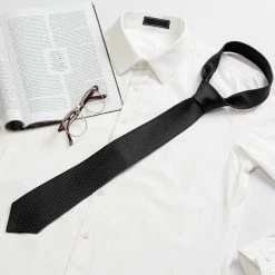 Allegra K Formal Ties Self Tie Business Dotted Necktie For Men