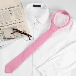 Allegra K Solid Color Cotton Cloth Winter Formal Casual Ties Skinny Self Tie Narrow Slim Necktie For Men