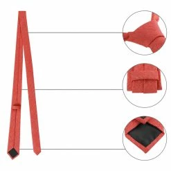 Allegra K Solid Color Cotton Cloth Winter Formal Casual Ties Skinny Self Tie Narrow Slim Necktie For Men