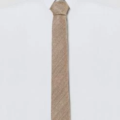 Allegra K Solid Color Cotton Cloth Winter Formal Casual Ties Skinny Self Tie Narrow Slim Necktie For Men