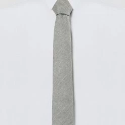 Allegra K Solid Color Cotton Cloth Winter Formal Casual Ties Skinny Self Tie Narrow Slim Necktie For Men