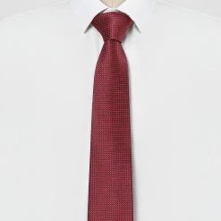Allegra K Classic Solid Grid Patterned Necktie Formal Dress Neckwear Business Check Ties For Men