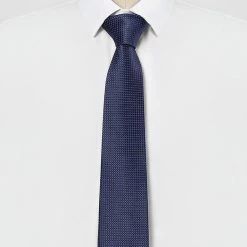 Allegra K Classic Solid Grid Patterned Necktie Formal Dress Neckwear Business Check Ties For Men