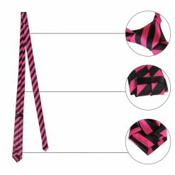 Allegra K Accessories Classic Self-Tied Stripe Necktie Skinny Tie Slim Ties For Women Men