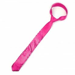 Allegra K Sequined Sparkle Shiny Tie Halloween Costumes Parties Neckwear For Men Women