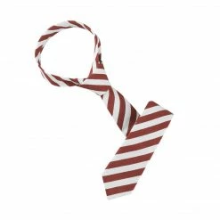 Allegra K Accessories Linen Stripe Pattern Formal Casual Ties Skinny Self Tie Business Necktie For Men