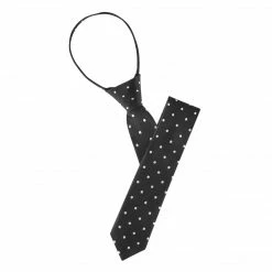 Allegra K Pre Tied Polka Dots Formal Casual Narrow Slim Ties Adjustable Zipper Neck Tie For Men Accessories