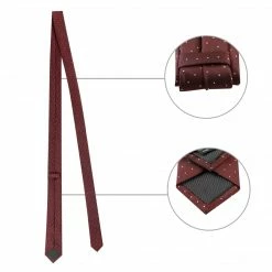 Allegra K Men's Pocket Square Necktie Bowtie Classic Polka Dots Tie Set Accessories