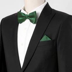 Allegra K Men's Pocket Square Necktie Bowtie Classic Polka Dots Tie Set Accessories