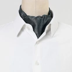 Allegra K Men's Polka Dots Self-Tied Neck Cravat Tie Ascot Tie Formal Party Cravats Accessories