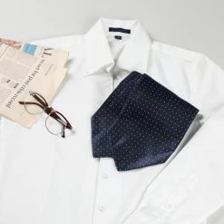 Allegra K Men's Polka Dots Self-Tied Neck Cravat Tie Ascot Tie Formal Party Cravats Accessories