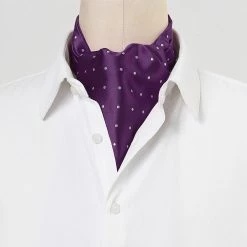 Allegra K Accessories Men's Cravat Ties Self Tied Wedding Polka Dots Ascot Tie