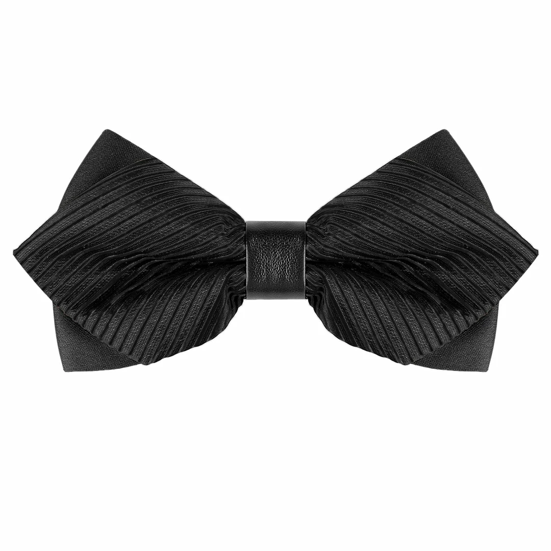 Allegra K Men's Striped Pre-tied Bow Ties Neck Adjustable Bowties Pointed Wedding Bow Tie Accessories 4 Allegra K Men's Striped Pre-tied Bow Ties Neck Adjustable Bowties Pointed Wedding Bow Tie Accessories