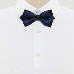 Allegra K Men's Striped Pre-tied Bow Ties Neck Adjustable Bowties Pointed Wedding Bow Tie Accessories 45 Allegra K Men's Striped Pre-tied Bow Ties Neck Adjustable Bowties Pointed Wedding Bow Tie Accessories