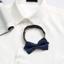 Allegra K Men's Striped Pre-tied Bow Ties Neck Adjustable Bowties Pointed Wedding Bow Tie Accessories 48 Allegra K Men's Striped Pre-tied Bow Ties Neck Adjustable Bowties Pointed Wedding Bow Tie Accessories