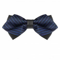 Allegra K Men's Striped Pre-tied Bow Ties Neck Adjustable Bowties Pointed Wedding Bow Tie Accessories 44 Allegra K Men's Striped Pre-tied Bow Ties Neck Adjustable Bowties Pointed Wedding Bow Tie Accessories