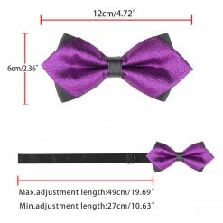 Allegra K Accessories Men's Pre-Tied Pointed Bow Ties Neck Strap Wedding Party Tuxedo Bowties