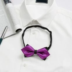 Allegra K Accessories Men's Pre-Tied Pointed Bow Ties Neck Strap Wedding Party Tuxedo Bowties