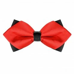 Allegra K Accessories Men's Pre-Tied Pointed Bow Ties Neck Strap Wedding Party Tuxedo Bowties