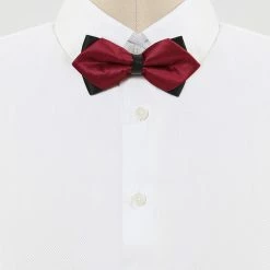 Allegra K Accessories Men's Pre-Tied Pointed Bow Ties Neck Strap Wedding Party Tuxedo Bowties