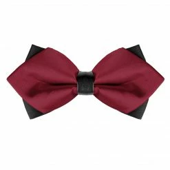 Allegra K Accessories Men's Pre-Tied Pointed Bow Ties Neck Strap Wedding Party Tuxedo Bowties