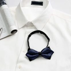 Allegra K Accessories Men's Pre-Tied Pointed Bow Ties Neck Strap Wedding Party Tuxedo Bowties