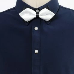 Allegra K Accessories Men's Pre-Tied Pointed Bow Ties Neck Strap Wedding Party Tuxedo Bowties