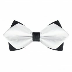 Allegra K Accessories Men's Pre-Tied Pointed Bow Ties Neck Strap Wedding Party Tuxedo Bowties