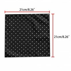 Allegra K Men's Self Folded Polka Dots Pocket Squares Handkerchiefs For Wedding Business Accessories
