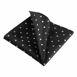Allegra K Men's Self Folded Polka Dots Pocket Squares Handkerchiefs For Wedding Business Accessories